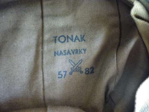 CZECHOSLOVAKIAN ARMY PEAKED CAP SIZE 56 - GOOD CONDITION COLD WAR ERA