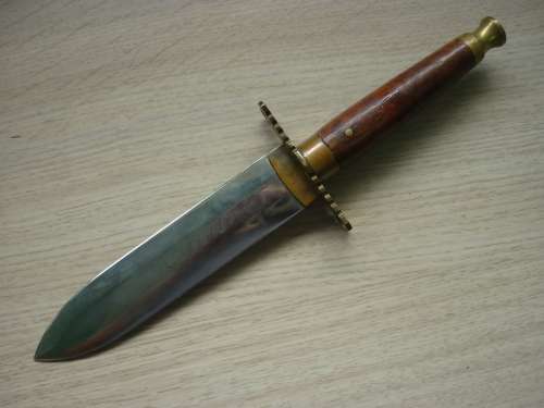 PLUG BAYONET REPLICA - BRASS & WOOD FITTINGS / LENGTH 26CM