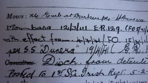 EC MCLEAN-SERVED SA IRISH 4/4/40-25/8/42,RNC-FROM 25/8/42-WAR MEDAL ONLY-SEE DESCRIPTION