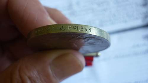EC MCLEAN-SERVED SA IRISH 4/4/40-25/8/42,RNC-FROM 25/8/42-WAR MEDAL ONLY-SEE DESCRIPTION