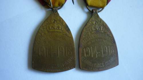 2 X BELGIAN WW1 MEDALS / SOLD TOGETHER