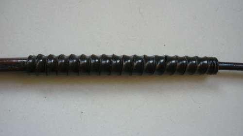 HANDCRAFTED SHONA SPEAR- BRASS BINDING ADORNMENT , WOODEN SHAFT = 1.50 METRE LONG =