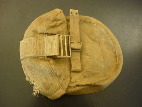 LEWIS GUN AMMUNITION WEB POUCH .WW1 DATED 1917 - ON HOLE TO THE SIDE - SEE IMAGES