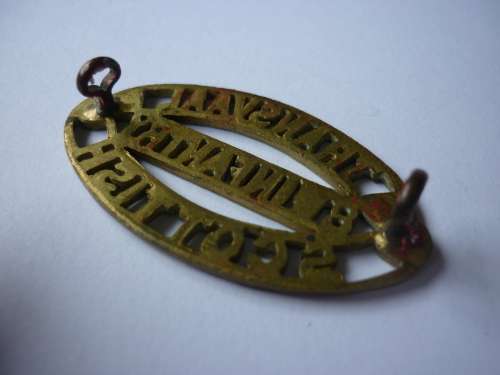 TRANSVAAL SCOTTISH WW1 SHOULDER TITLE - WW1 VERSION, AS THE WW2 VERSION HAD THE 8TH INF REMOVED