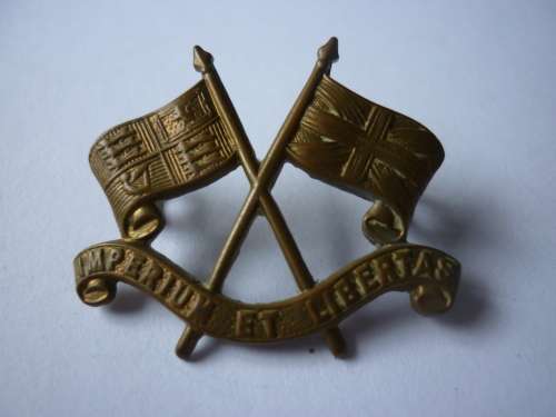 IMPERIAL LIGHT HORSE COLLAR BADGE - LUGS INTACT