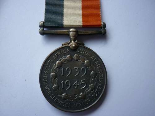 SA MEDAL FOR WAR SERVICE - UNNAMED AS ISSUED