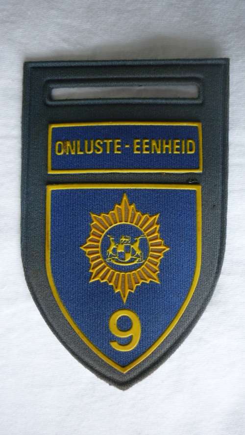 SAP RIOT UNIT 9 - DURBAN - TUPPER TYPE FLASH - PIN INTACT