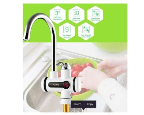 Electric Water Heater Tap Instant Hot Water Faucet Heater Cold Heating Faucet