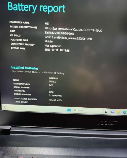 MSI Gaming Core i5 10th Gen Nvidia RTX 3050