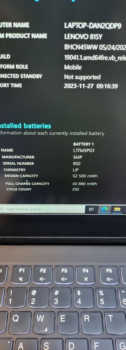 Lenovo Legion Core i5 9th Gen Gtx 1650 16GB Ram