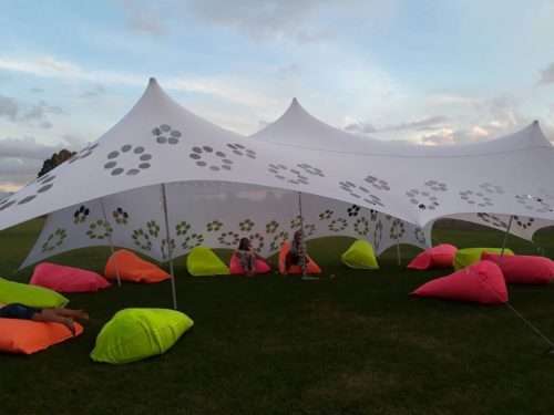 Stretch tent for Decor with poles 6×10