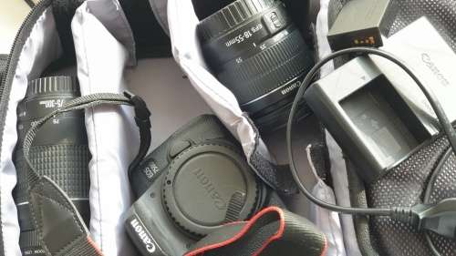 CANON EOS 750d bundle (2x lenses and backpack bag)