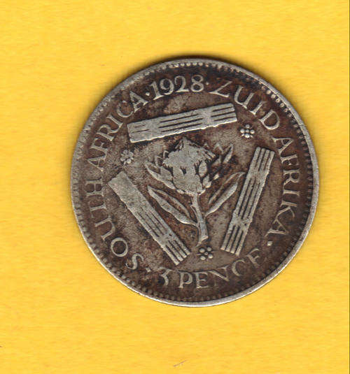 1928 - TICKEY - SILVER - SOUTH AFRICA