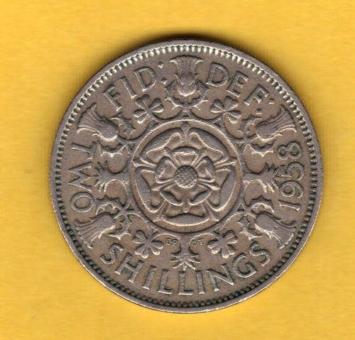 1958 - 2 SHILLING - GREAT BRITAIN - (same size as a S.A 2 shilling)