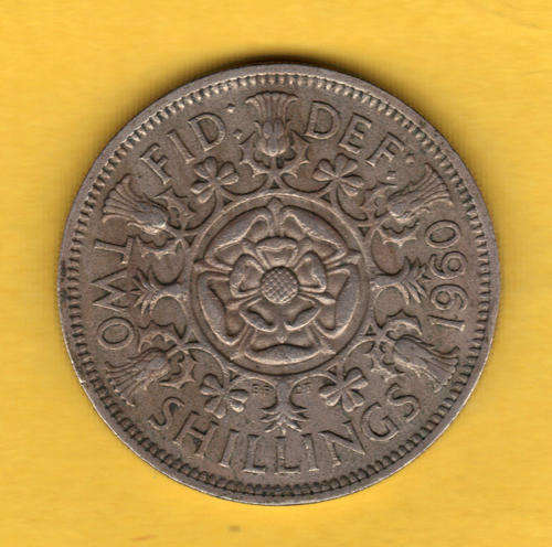 1960 - 2 SHILLING - GREAT BRITAIN - (same size as a S.A 2 shilling)