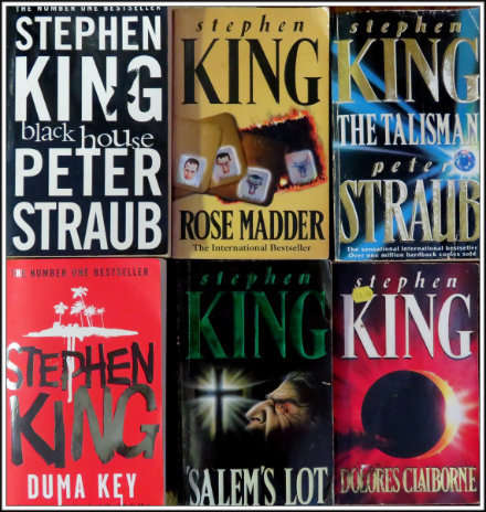 STEPHEN KING : A Set of Six Stephen King Paperbacks - CONDITION: Good 2nd Hand Quality Books***