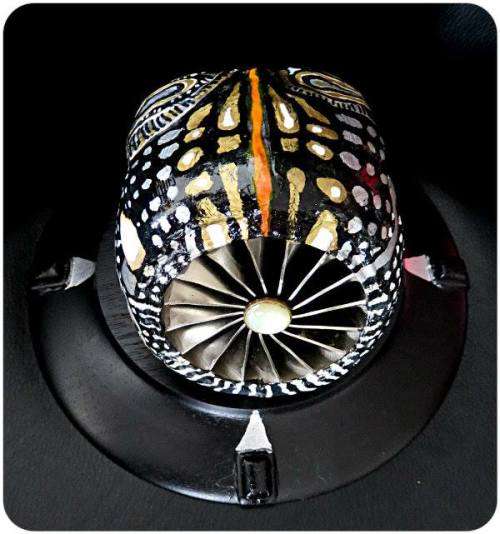 'Deader than You' by Ras Steyn - Decorative Ceramic Skull Multimedia Art (Authenticity Certifica