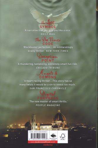 DAN BROWN : INFERNO - 14cmx23cm - 2013 - UK:Bantam Press 1st Edition + 1st Print -Condition:5/5*