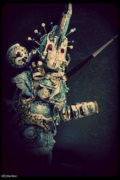 ` Queenspark Siren ` by SA Artist Ras Steyn -Handmade Miniature Sculpture - Height  230mm