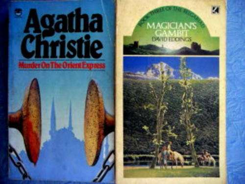 AGATHA CHRISTIE AND DAVID EDDINGS - 2X BOOKS FOR 14.95