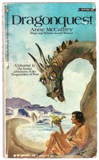 DragonQuest by ANNE McCAFFREY - 1st Printing 1971 - Vintage Ballantine SF Paperbacks***
