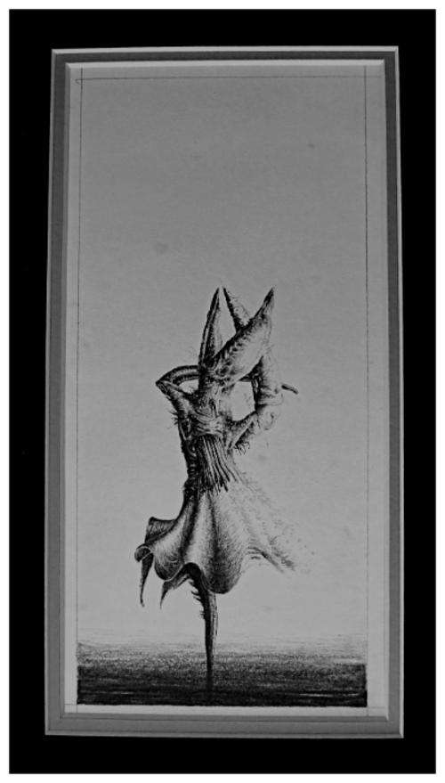 'La Sylphide Fantomatique' by RAS STEYN - Original Lead Drawing - Exquisite & Meticulous - 1X ONLY