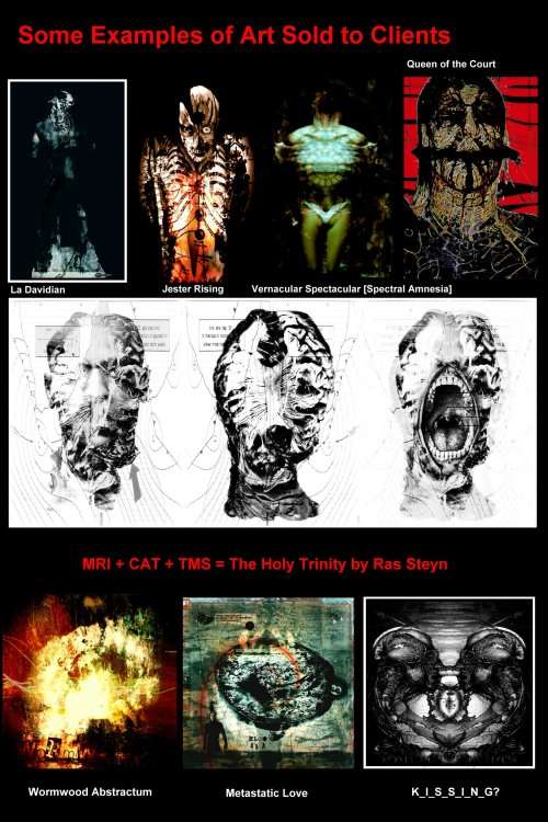 Original Macabre Art: `The Rise of the Modern Primitive by Surrealist Pioneer Ras Steyn - Single Ed.