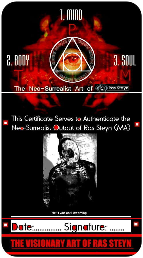 Limited Edition Prints: Monochrome - `I was only Dreaming` by Surrealist Pioneer Ras Steyn - 2x Only