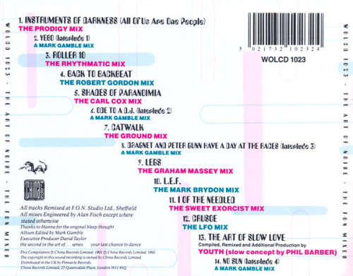 ART of NOISE - The FON Mixes - 1991 CHINA Records - WOL CD 1023 - EXCELLENT CONDITION***