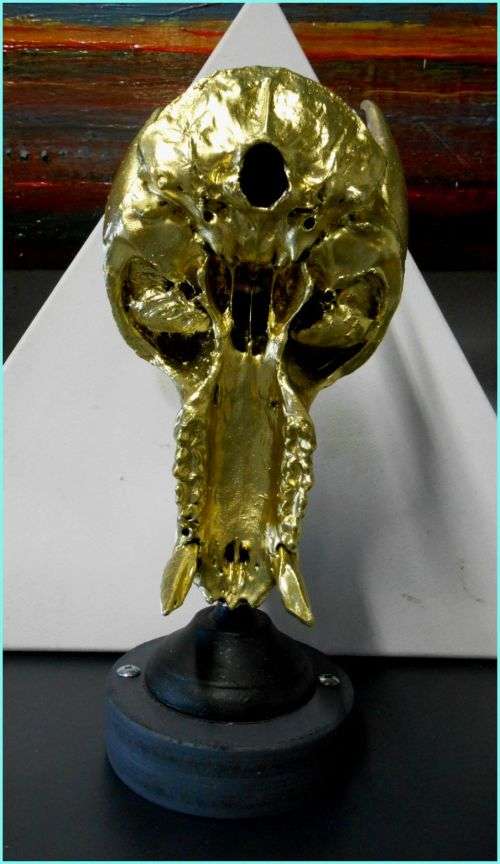 `Pretty Dead Thing` by SA Surrealist Pioneer is a Skeletal Crystal Wand Stand (One Available*)