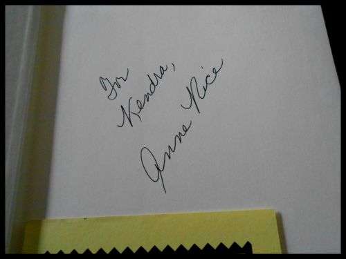 ANNE RICE - Servant of the Bones - First Edition - Alfred Knopf - 1996 - USA - Inscribed by Author*