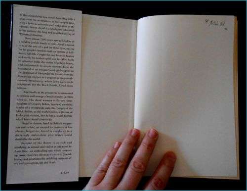 ANNE RICE - Servant of the Bones - First Edition Hardcover  1st Printing - Chatto and Windos 1996,UK