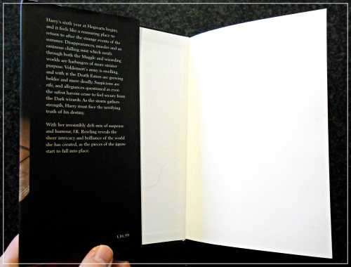 Harry Potter and the Half-Blood Prince - J.K. ROWLING - Hardcover  FIRST EDITION - Bloomsbury - 2005