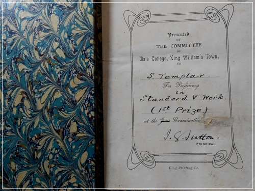 DALE COLLEGE - PER ARDUSIA - Leather Bound - King Williams - 1904 - Character by S, Smiles