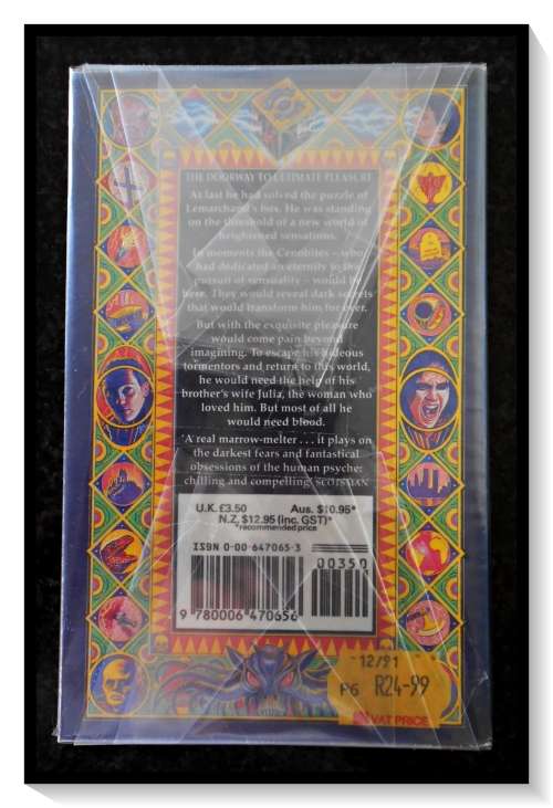 CLIVE BARKER: The Hellbound Heart - A FONTANA First Edition 1991, Paperback in Very Good Condition*