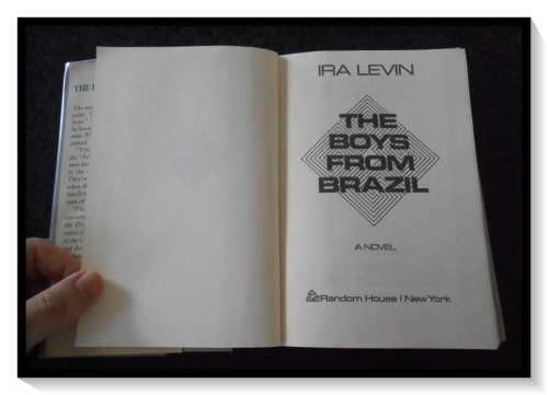 IRA LEVIN: Th Boys from Brazil - Hardcover - 1976 - RANDOM HOUSE - USA - VERY GOOD Condition*