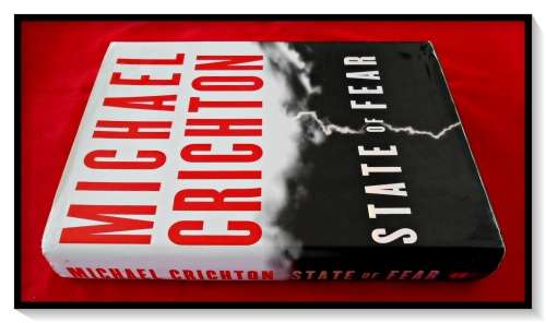 MICHAEL CRICHTON: State of Fear - FIRST UK Edition - HarperCollins - Hardcover in Good Condition*