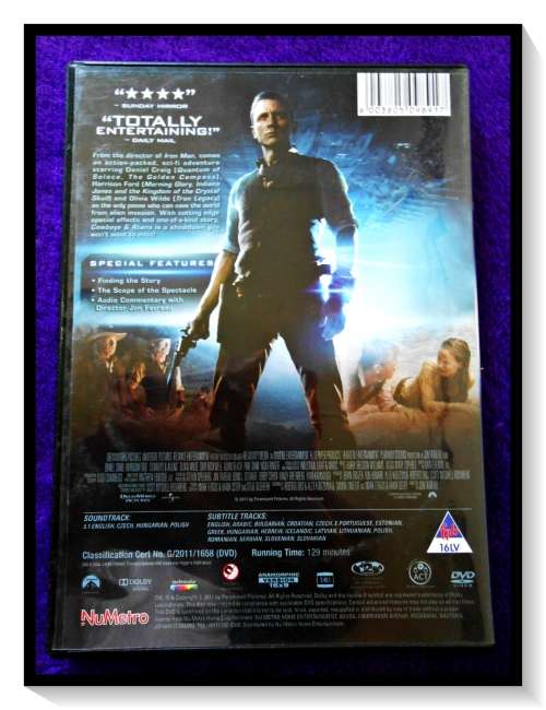 Cowboys and Aliens - Genre: Science Fiction Action - DVD - Cover & Disc in Excellent Condition*
