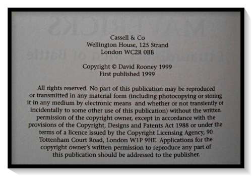 DAVID ROONEY: MILITARY MAVERICKS: Extraordinary Men of Battle - Hardcover - 1st Edition***