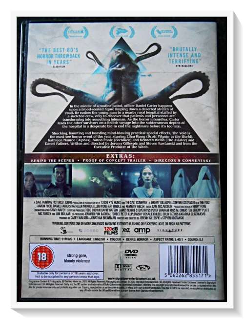 The Void - Lovecraftian Horror - EXTRAS - VHL 18 - Disc & Cover in Excellent Like New Condition *