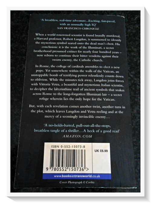 DAN BROWN: Angels & Demons - A CORGI Paperback - Condition: B (Good)