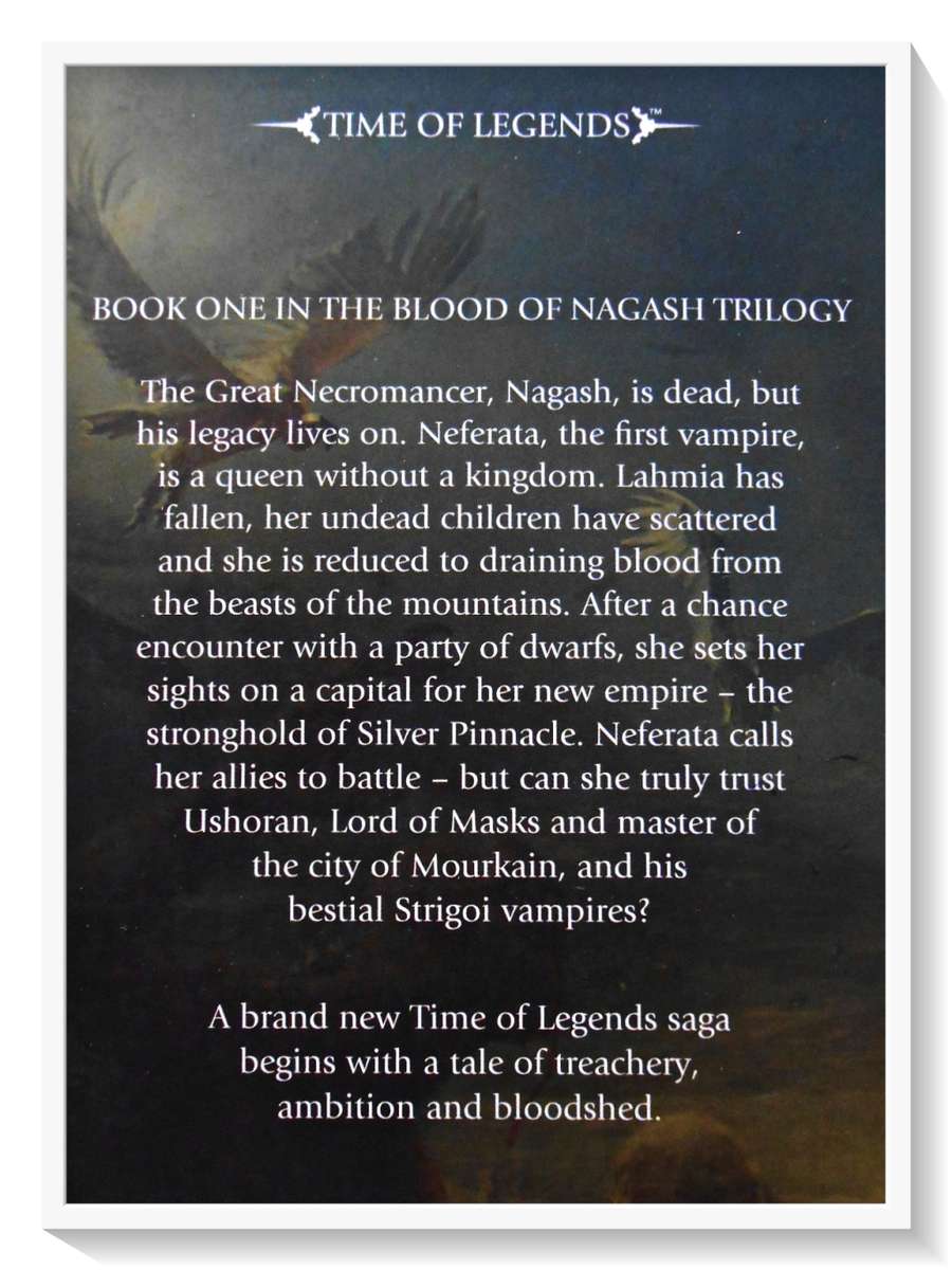 JOSH REYNOLDS: Time of Legends - Neferata - BLACK LIBRARY - Condition: A (Like New)