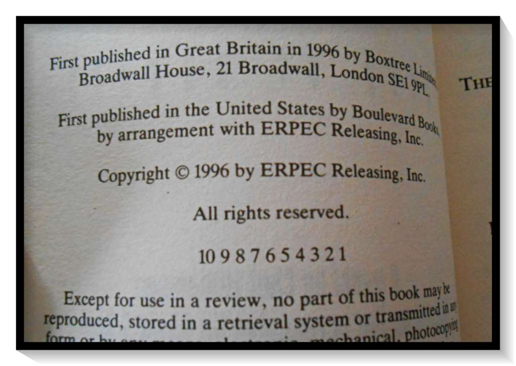 The Crow: City of Angels - A Novel based on Movie - BOXTREE Press 1996 1st Edition - A+ Condition