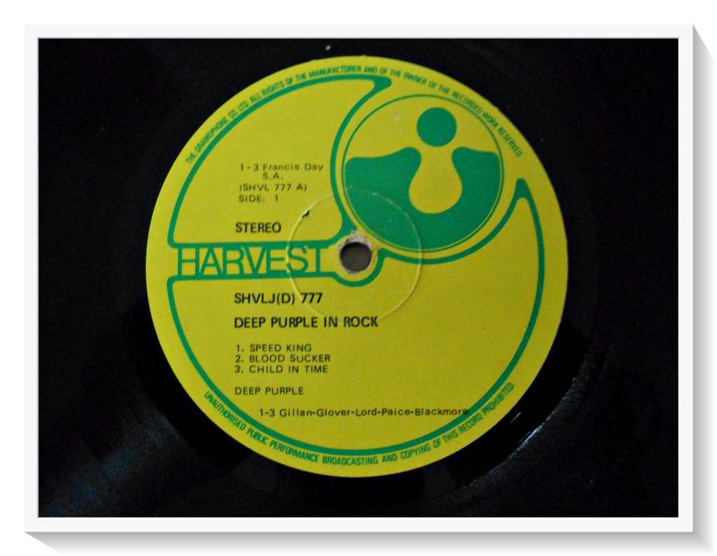 DEEP PURPLE: In Rock - EMI - HARVEST Records - Cover / Sleeve: Fair Condition & LP Very Good*