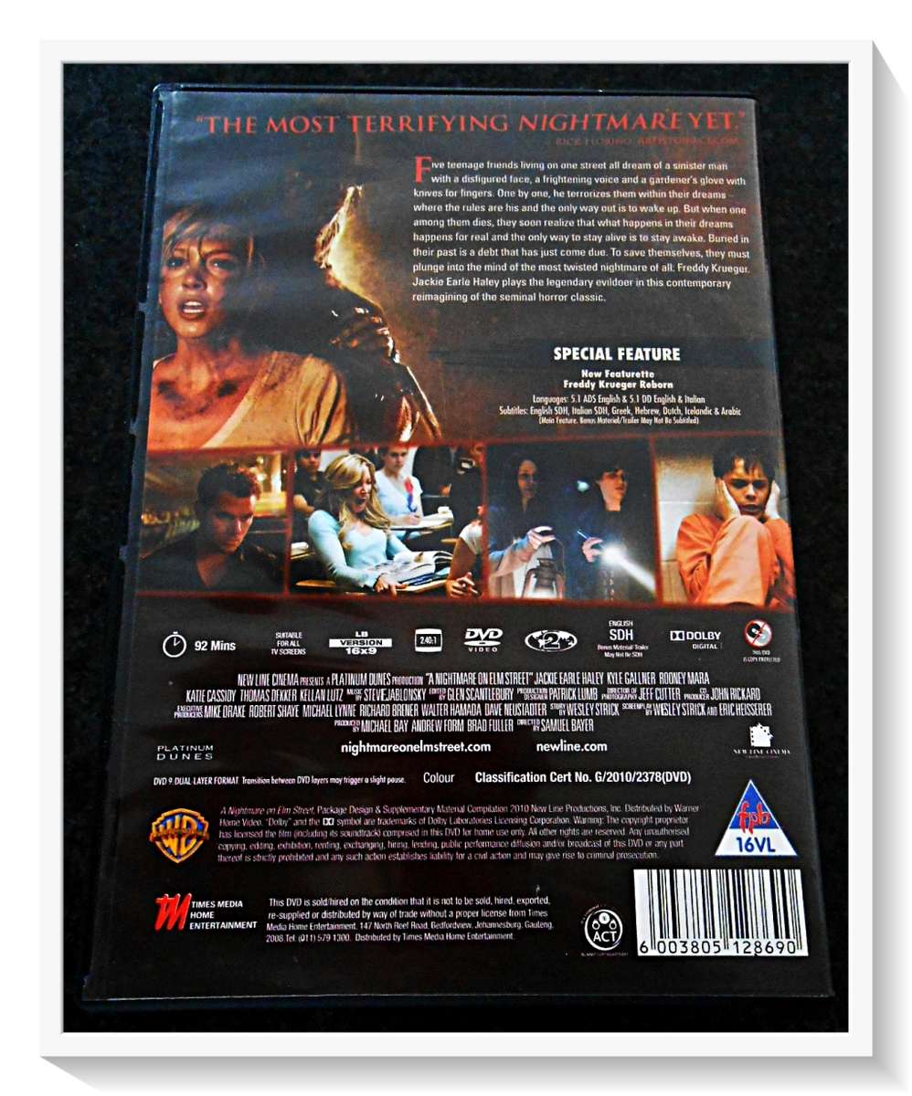 A Nightmare on Elm Street - 2010 Remake - WARNER BROTHERS + Bonus Feature - Cond: Like New*