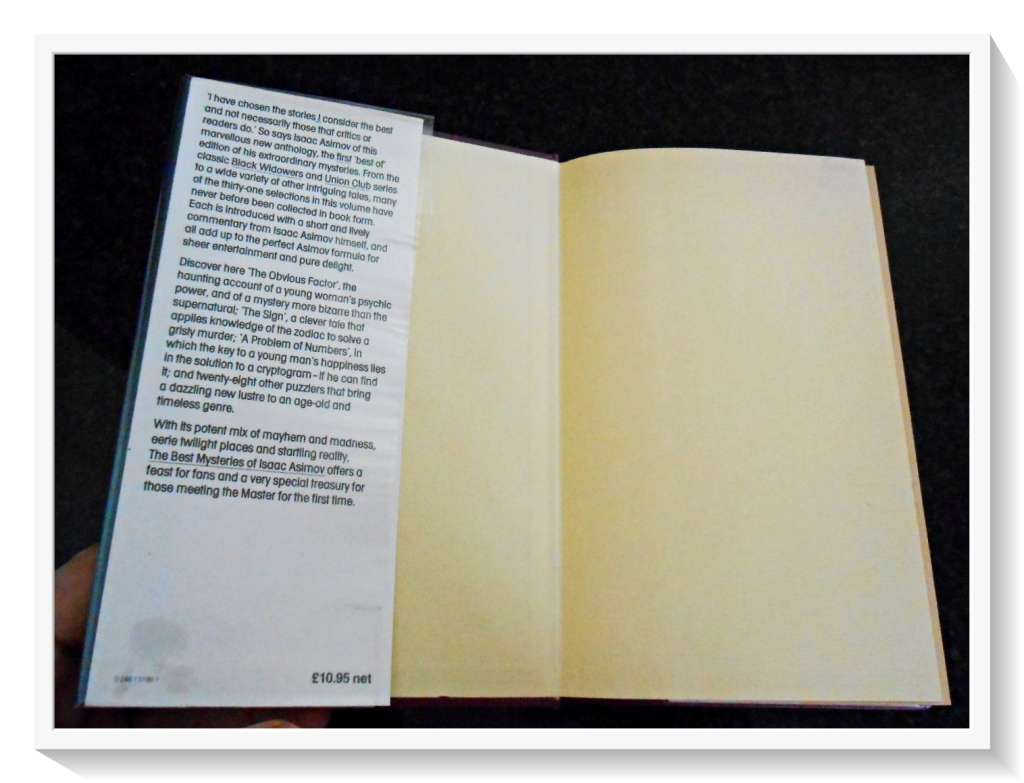 ISAAC ASIMOV: The Best Mysteries (The Master`s Personal Selection) 1987 - GRAFTON BOOKS - B+