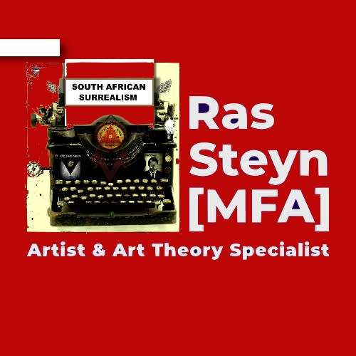 Single Edition Surrealist Print `How to Splice a Sprinter` by Ras Steyn (MA) - Mounted Matte Canvas