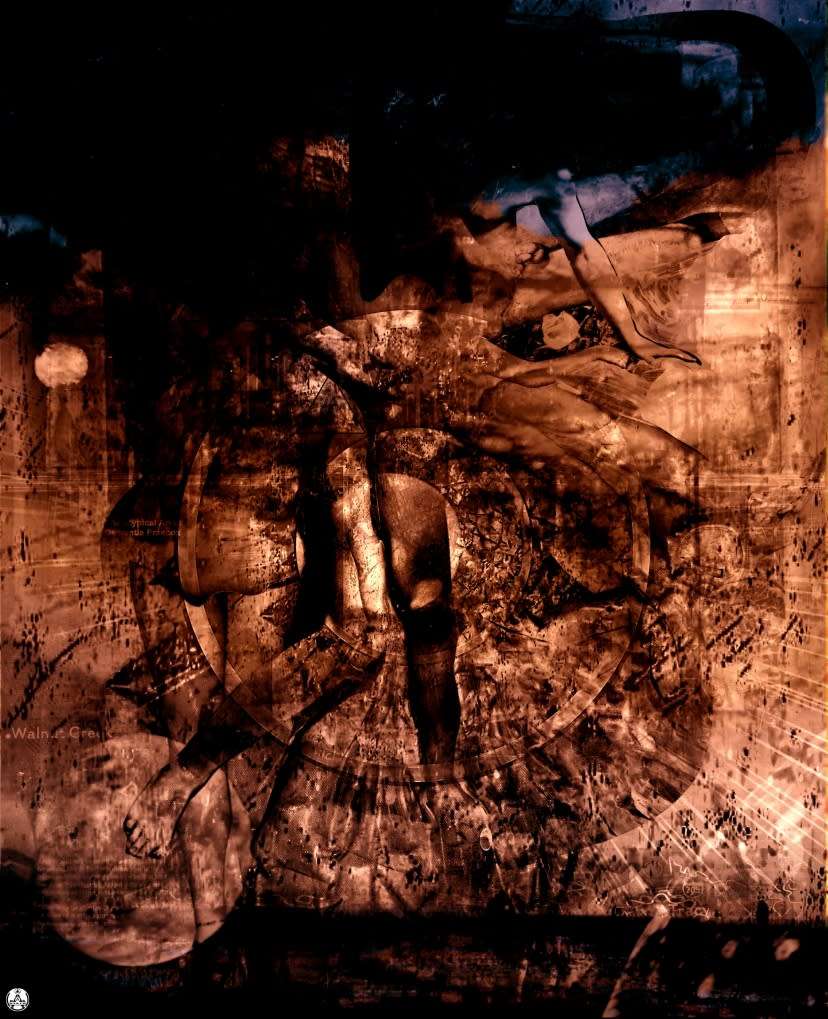 Single Edition Surrealist Print `How to Splice a Sprinter` by Ras Steyn (MA) - Mounted Matte Canvas