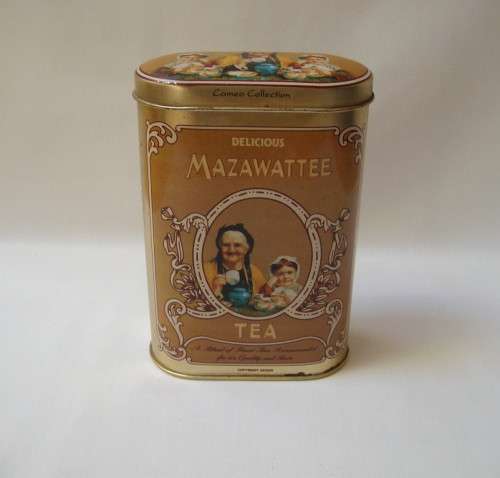 CONTEMPORARY REPRODUCTION MAZAWATTEE TEA 'OLD FOLKS AT HOME' TIN
