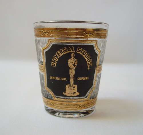 AMERICAN SOUVENIR SHOT GLASS ~ UNIVERSAL STUDIOS CALIFORNIA
